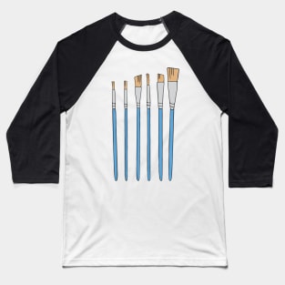 Paint Brush Set Illustration Baseball T-Shirt